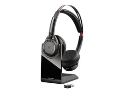 [NA] Plantronics - Voyager Focus UC Headset B825m for Microsoft with a Charge Stand - Dual Ear (Stereo) Headset - Microsoft Teams Certified Version - Plantronics a Poly Company