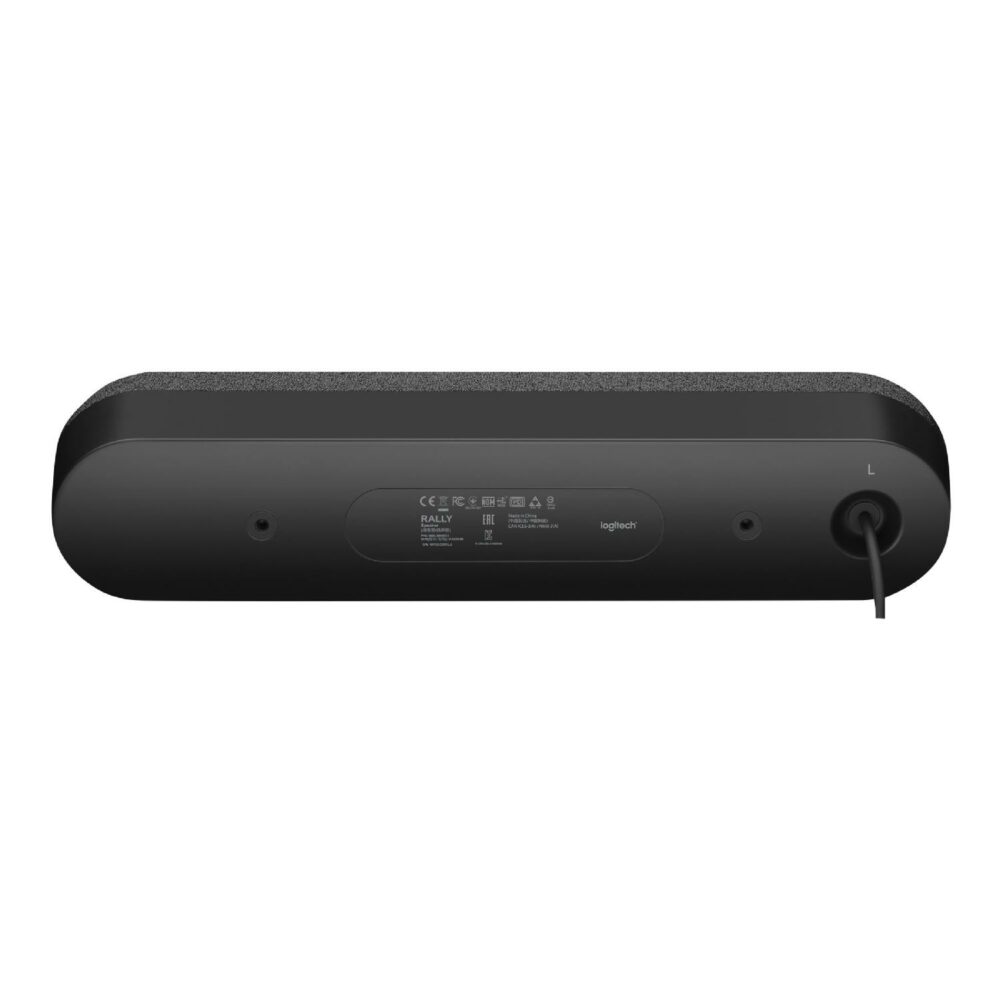 LOGITECH RALY SPEAKERS Second speaker connects to Logitech Rally for clear, rich sound